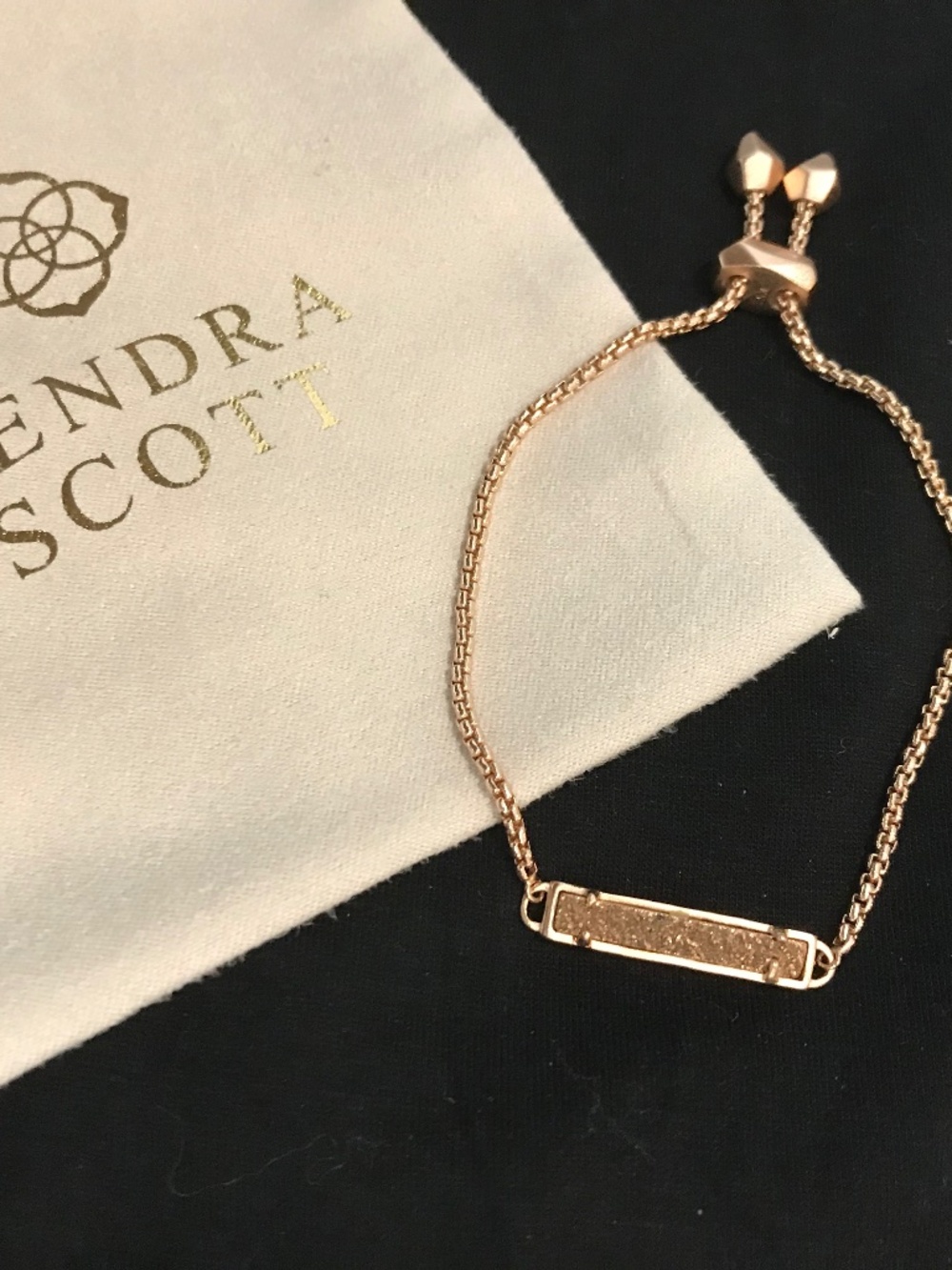 Kendra Scott Rose Gold Drusy Bracelet